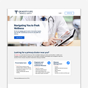 visual display of quality life medical group website